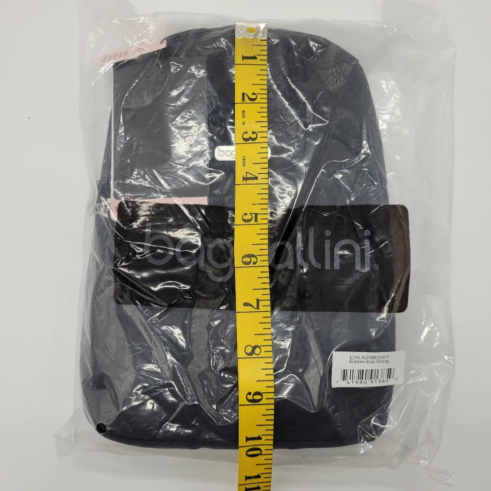 Baggalini Black Sling Backpack Bag Multi Wear RFID Card Slots Adjustable NEW - Picture 15 of 16